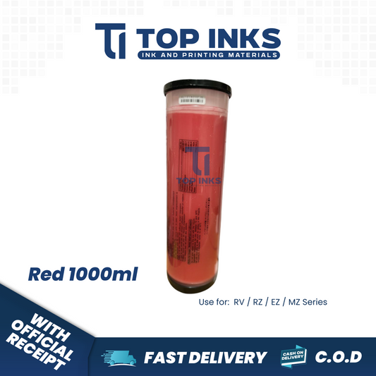 Top Inks 1PC Red Ink 1000ml Duplicator