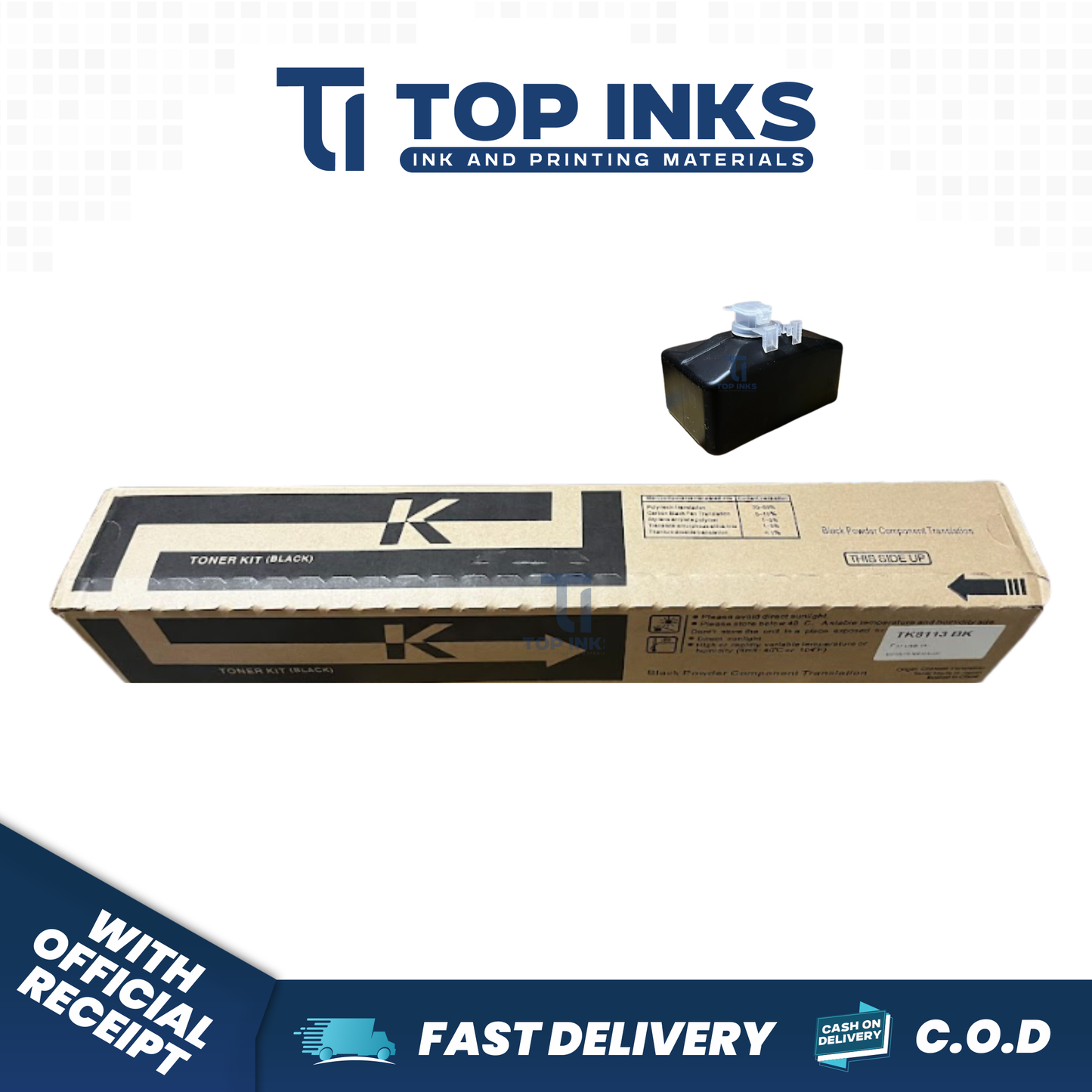 Top Inks 1PC TK8113 TK8110 TK8111 TK8115 TK8117 TK8118 TK8119 Toner Cartridge for ECOSYS M8124cidn