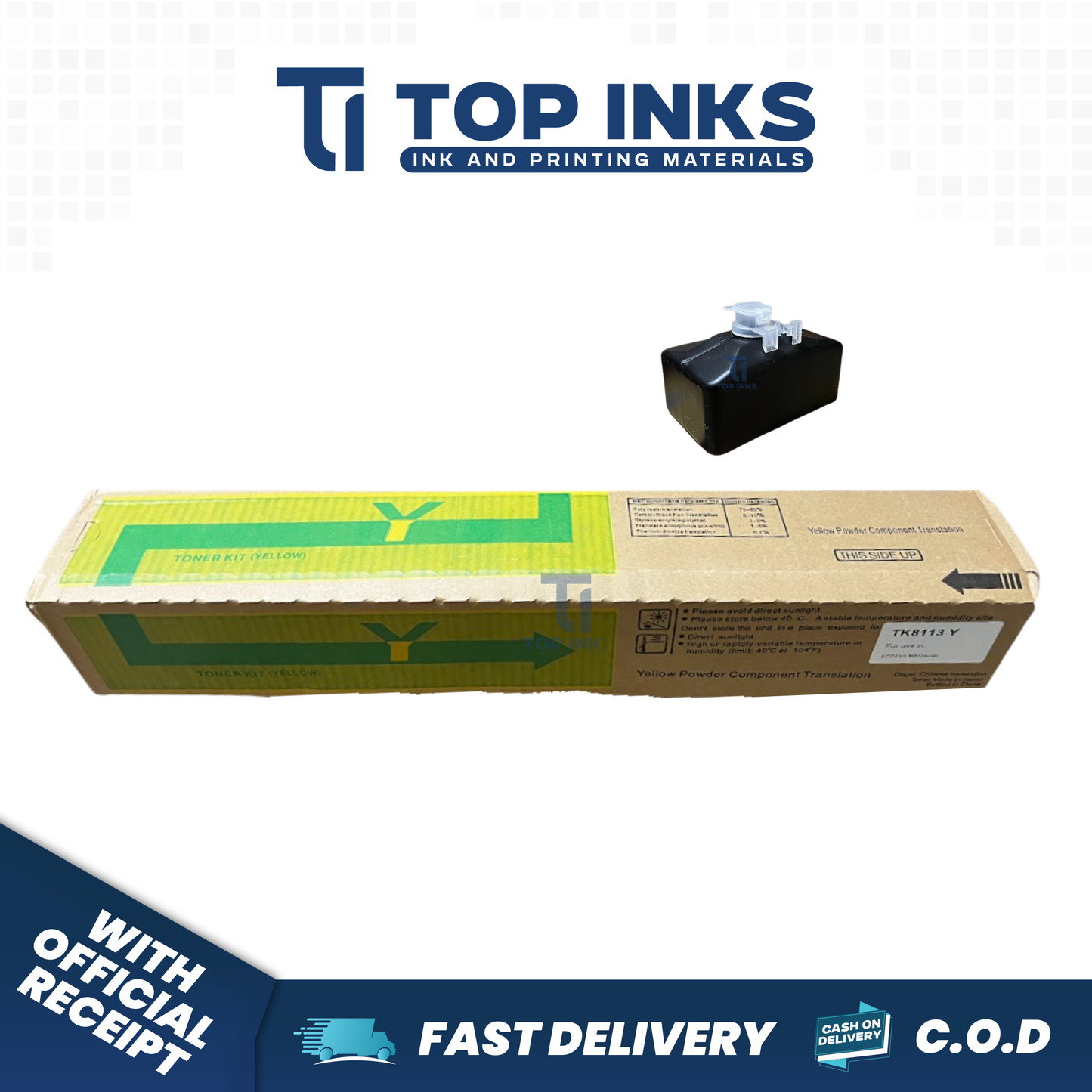 Top Inks 1PC TK8113 TK8110 TK8111 TK8115 TK8117 TK8118 TK8119 Toner Cartridge for ECOSYS M8124cidn