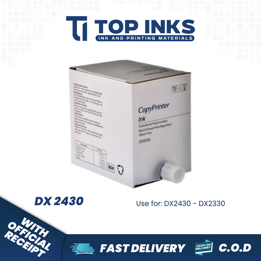 Top Inks Compatible Gestetner/Ricoh Dx 2430 Copy Printer Duplicator 500ml